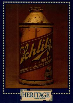 1993 Heritage Beer Cans Around The World #19 Schlitz Front