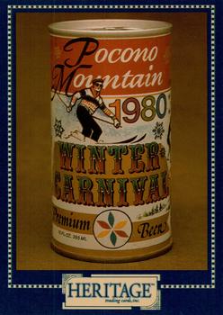 1993 Heritage Beer Cans Around The World #21 Pocono Mountain, Winter Carnival Front