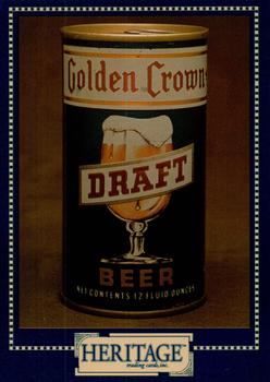 1993 Heritage Beer Cans Around The World #38 Golden Crown Draft Beer Front