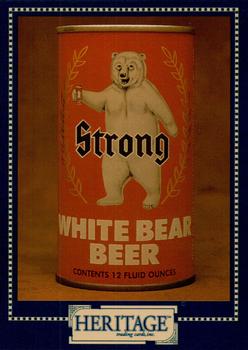 1993 Heritage Beer Cans Around The World #39 White Bear Beer Front