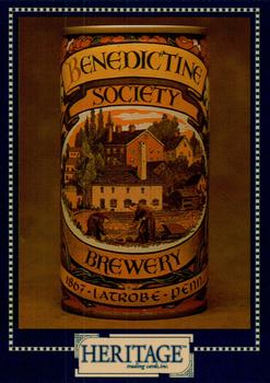 1993 Heritage Beer Cans Around The World #50 Benedictine Society Brewery, American Brewers Historical Set Front