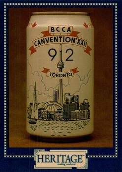1993 Heritage Beer Cans Around The World #51 BCCA CANvention XXII '92 Toronto Canada Front