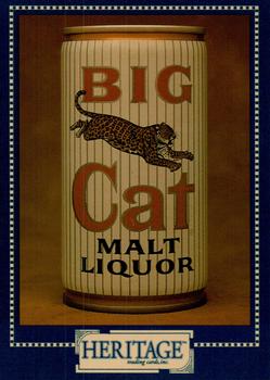 1993 Heritage Beer Cans Around The World #52 Big Cat Malt Liquor Front