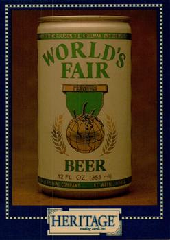 1993 Heritage Beer Cans Around The World #53 World's Fair Beer Front