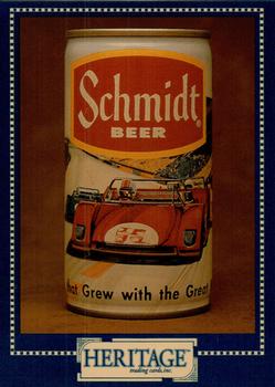1993 Heritage Beer Cans Around The World #62 Schmidt Beer Auto Racing Front