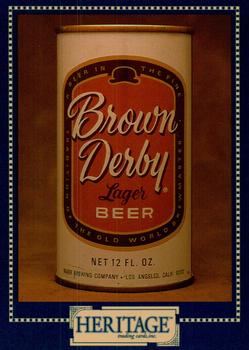 1993 Heritage Beer Cans Around The World #74 Brown Derby Front