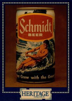 1993 Heritage Beer Cans Around The World #78 Schmidt Beer Waterskiing Front