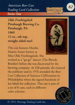 1993 Heritage Beer Cans Around The World #82 Olde Frothingslosh Back