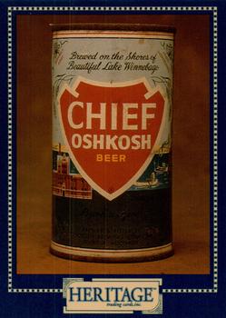 1993 Heritage Beer Cans Around The World #83 Chief Oshkosh Beer Front