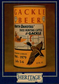 1993 Heritage Beer Cans Around The World #91 Gackle Beer Front