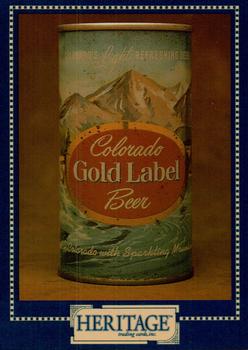 1993 Heritage Beer Cans Around The World #92 Colorado Gold Label Beer Front