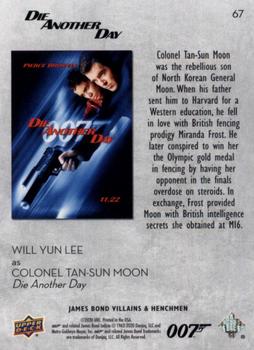 2021 Upper Deck James Bond Villains & Henchmen #67 Colonel Tan-Sun Moon Back