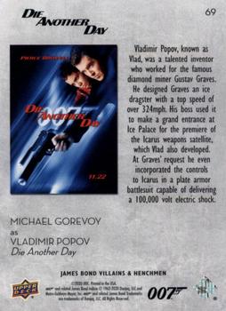 2021 Upper Deck James Bond Villains & Henchmen #69 Vladimir Popov Back