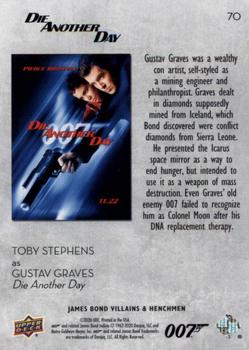2021 Upper Deck James Bond Villains & Henchmen #70 Gustav Graves Back