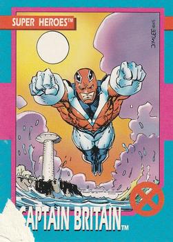 1992 Impel The Uncanny X-Men - Toy Biz #32 Captain Britain Front
