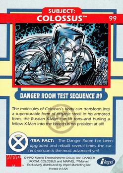 1992 Impel The Uncanny X-Men - Toy Biz #99 Colossus Back