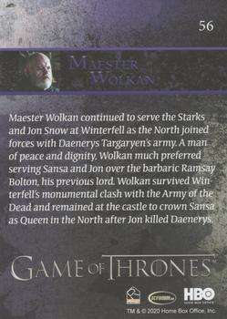 2020 Rittenhouse Game of Thrones Season 8 - Foilboard #56 Maester Wolkan Back