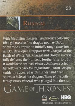 2020 Rittenhouse Game of Thrones Season 8 - Foilboard #58 Rhaegal Back
