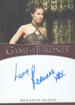 2020 Rittenhouse Game of Thrones Season 8 - Autographs with Inscription #NNO Roxanne McKee Front