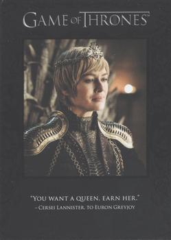 2020 Rittenhouse Game of Thrones Season 8 - Quotable Game of Thrones #Q77 Cersei Lannister / Euron Greyjoy Front