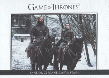 2020 Rittenhouse Game of Thrones Season 8 - Relationships #DL59 Sandor Clegane / Arya Stark Front