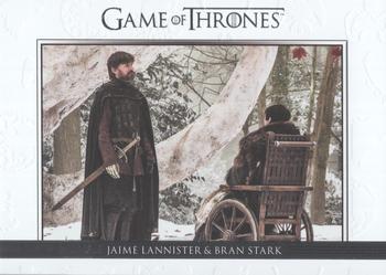 2020 Rittenhouse Game of Thrones Season 8 - Relationships #DL62 Jaime Lannister / Bran Stark Front