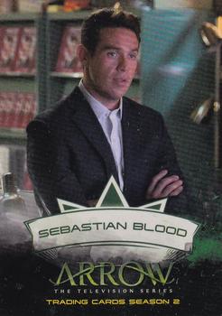 2015 Cryptozoic Arrow: Season 2 - Character Bios #CB2 Sebastian Blood Front
