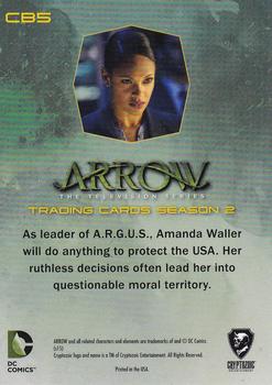 2015 Cryptozoic Arrow: Season 2 - Character Bios #CB5 Amanda Waller Back