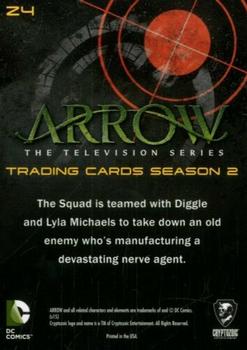 2015 Cryptozoic Arrow: Season 2 - Suicide Squad #Z4 The Squad is teamed with Diggle and Lyla Michaels Back