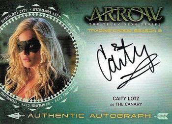 2015 Cryptozoic Arrow: Season 2 - Autographs #CL2 Caity Lotz Front