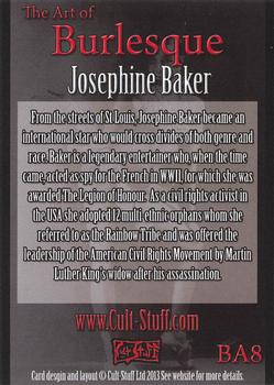 2013 Cult-Stuff The Art of Burlesque #BA8 Josephine Baker Back