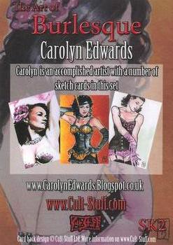2013 Cult-Stuff The Art of Burlesque #SK2 Carolyn Edwards Back