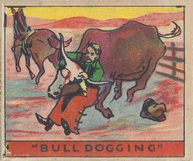 1933 Anonymous Western (R128-2) #202 Bulldogging Front