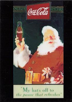 1999 Comic Images The Art of Coca-Cola - Santa Omnichrome #C2 My hat's off Front