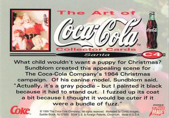 1999 Comic Images The Art of Coca-Cola - Santa Omnichrome #C4 Kids and dog Back