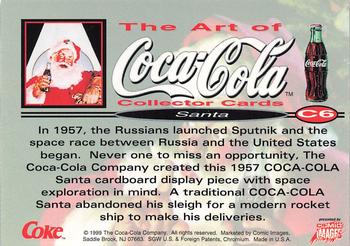 1999 Comic Images The Art of Coca-Cola - Santa Omnichrome #C6 Festive Holidays Back