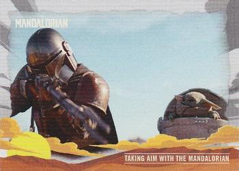 2020 Topps Star Wars The Mandalorian Journey of the Child #4 Taking Aim with the Mandalorian Front