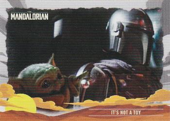 2020 Topps Star Wars The Mandalorian Journey of the Child #6 It’s Not a Toy Front