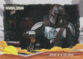 2020 Topps Star Wars The Mandalorian Journey of the Child #8 Giving in to the Child Front
