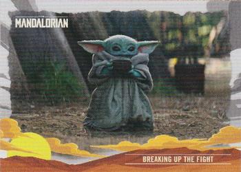 2020 Topps Star Wars The Mandalorian Journey of the Child #11 Breaking up the Fight Front