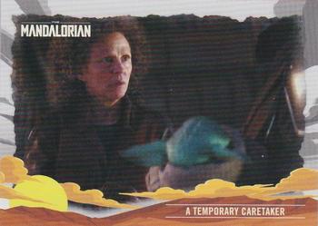2020 Topps Star Wars The Mandalorian Journey of the Child #16 A Temporary Caretaker Front