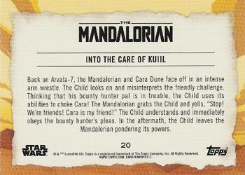 2020 Topps Star Wars The Mandalorian Journey of the Child #20 Into the Care of Kuiil Back