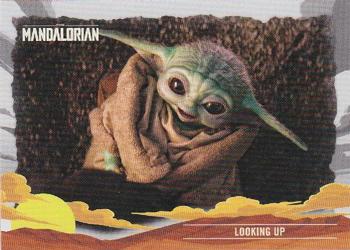 2020 Topps Star Wars The Mandalorian Journey of the Child #24 Looking Up Front
