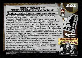 2015 RRParks Chronicles of the Three Stooges #101 Brideless Groom Back