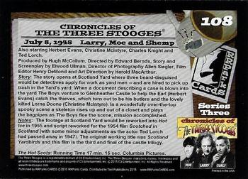 2015 RRParks Chronicles of the Three Stooges #108 The Hot Scots Back