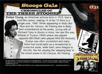2015 RRParks Chronicles of the Three Stooges - Stooge Gals #G31 Evelyn Young Back