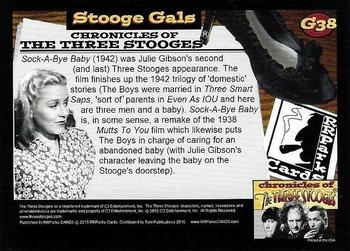 2015 RRParks Chronicles of the Three Stooges - Stooge Gals #G38 Julie Gibson Back