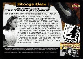 2015 RRParks Chronicles of the Three Stooges - Stooge Gals #G40 Adele Mara Back