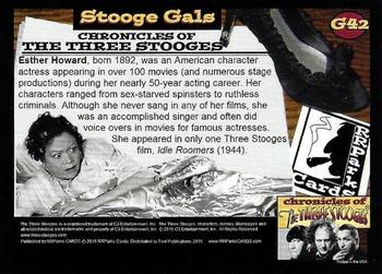 2015 RRParks Chronicles of the Three Stooges - Stooge Gals #G42 Esther Howard Back
