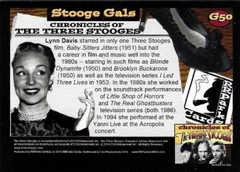 2015 RRParks Chronicles of the Three Stooges - Stooge Gals #G50 Lynn Davis Back